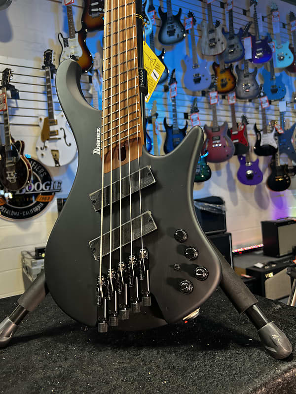 Ibanez Bass Workshop EHB1005MS Bass Guitar - Black Flat Auth Deal! 818 Get Plek’d