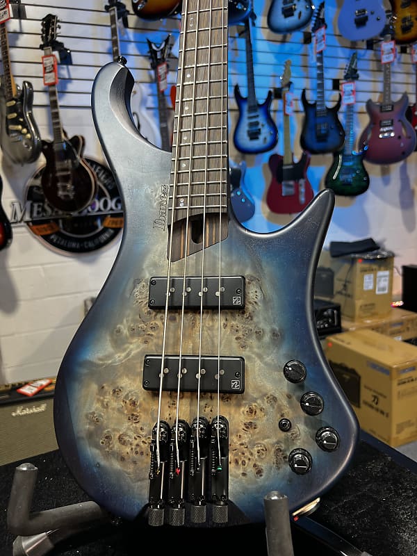 Ibanez EHB Ergonomic Headless Cosmic Blue Starburst Flat Auth Dealer Free Ship!  881 GET PLEK’D!