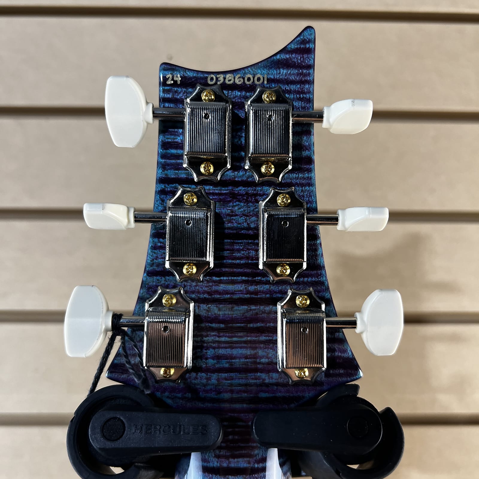 Wood Library McCarty Singlecut 594 - Violet w/Matching Stained Maple Neck & Paisley Hardshell Case #001