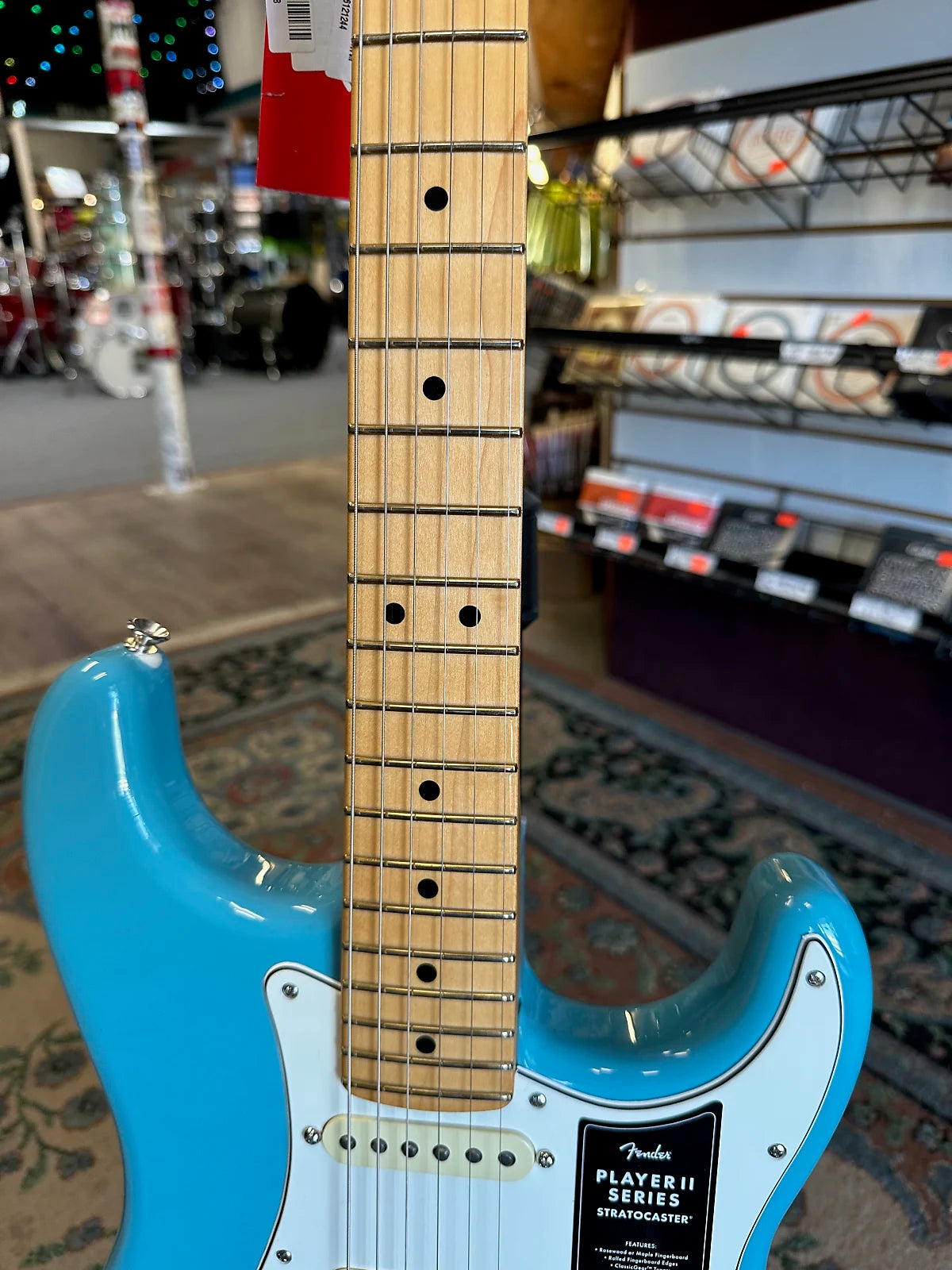 Player II Stratocaster Electric Guitar, Aquatone Blue W/ Maple Neck #475