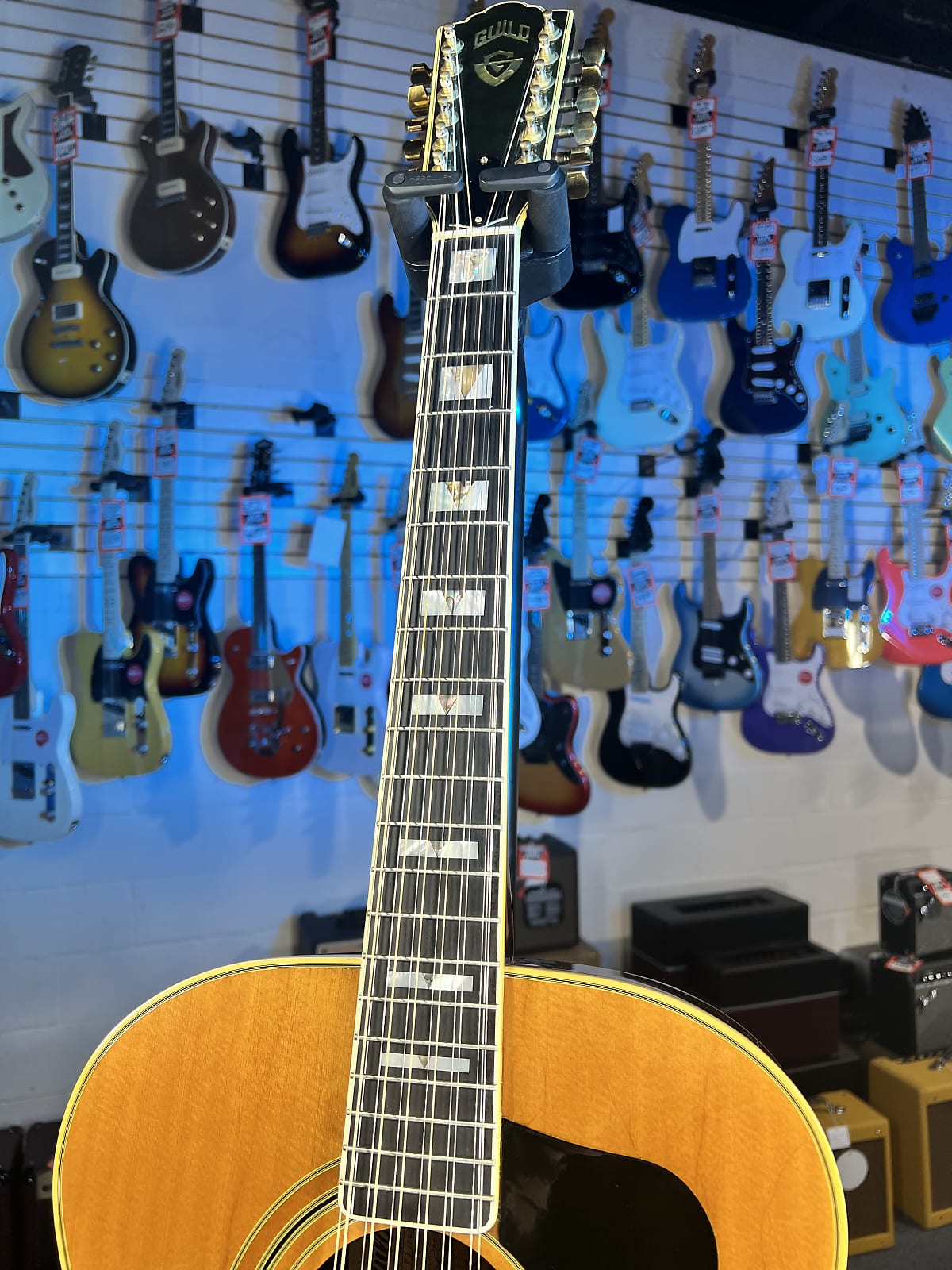 USED Guild F512NT 12-String, Rosewood - Natural with Case, Late 70s-1980