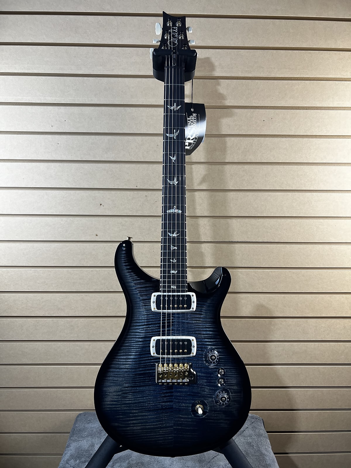 Custom 24-08 10-Top Electric Guitar - Faded Whale Blue Wrap Burst #833