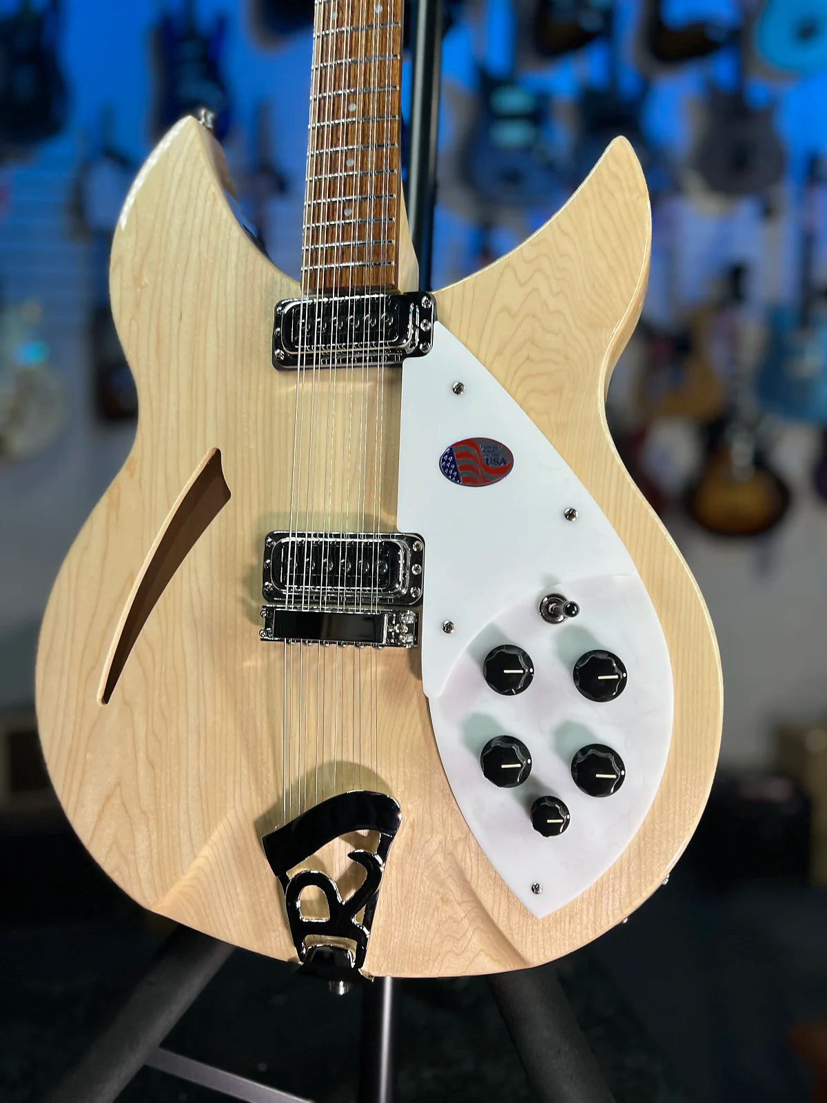 NEW Rickenbacker 330/12 Mapleglo Semi-Hollow Electric | OHSC + Free Ship, Authorized Dealer 748