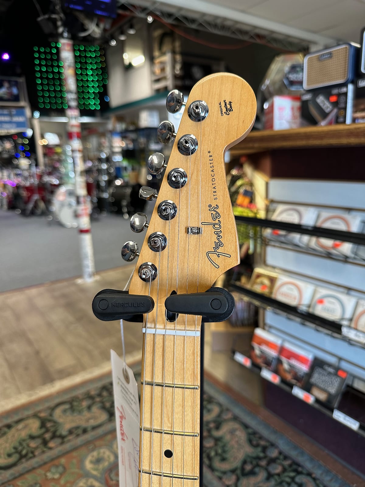 Player II Stratocaster HSS Electric Guitar, Hialeah Yellow W/ Maple Neck #892