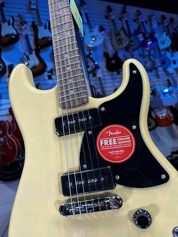 Squier Paranormal Strat-O-Sonic Electric Guitar - Vintage Blonde Authorized Dealer Free 228 GET PLEK’D!