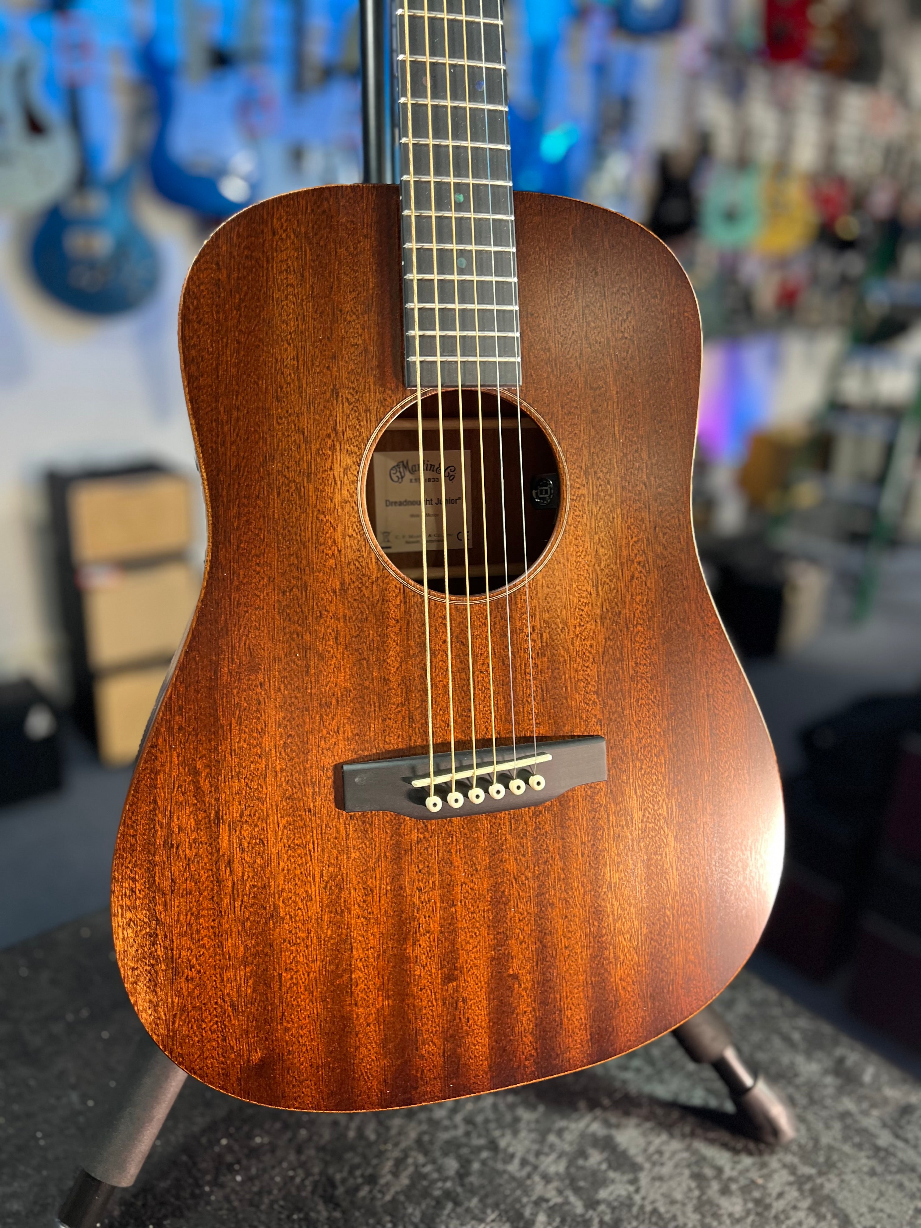 Martin (2025) D Jr-E StreetMaster Acoustic-electric Guitar - Mahogany Distressed w/Gig Bag & PLEKd 426