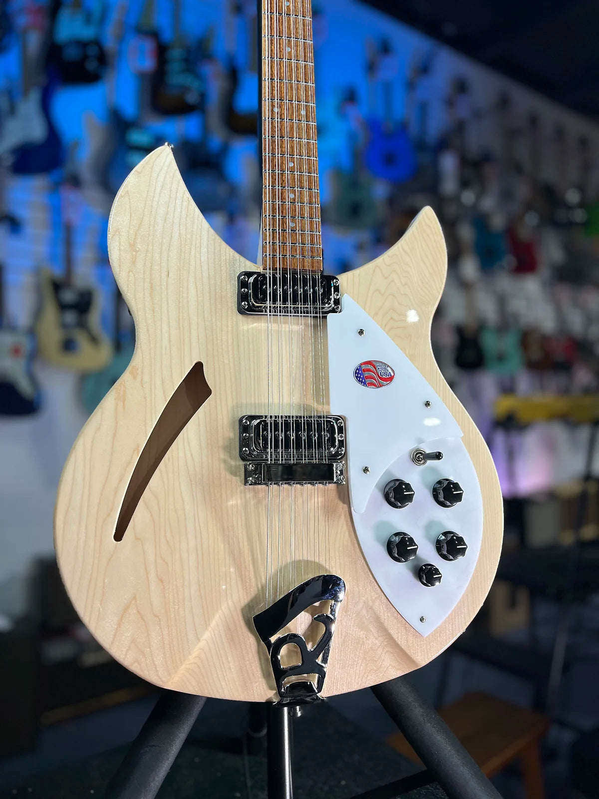 NEW Rickenbacker 330/12 Mapleglo Semi-Hollow Electric | OHSC + Free Ship, Authorized Dealer 748