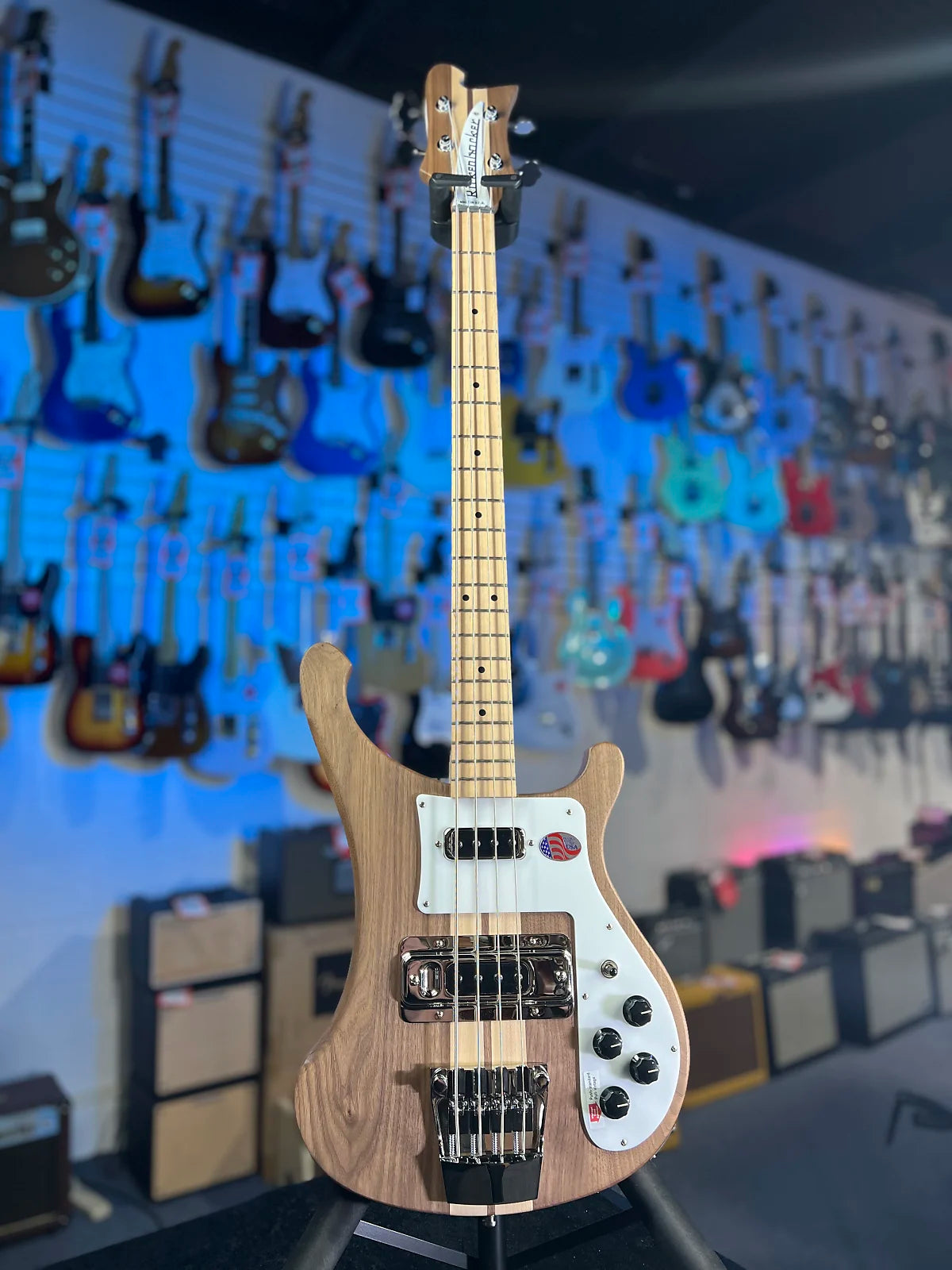 New 2025 Rickenbacker 4003S Walnut Bass w/ OHSCase 4003SW 763