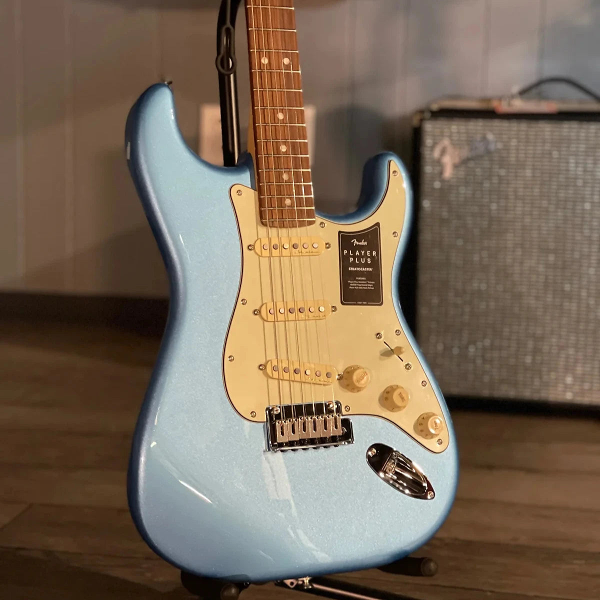 2021 Fender Player Plus Stratocaster Electric Guitar, Opal Spark W/ Pau Ferro Fretboard #964