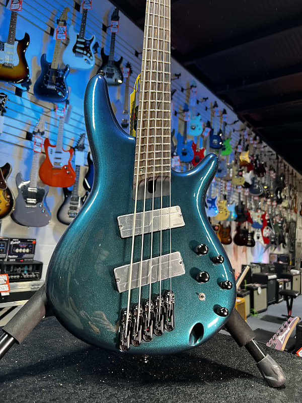 Ibanez Bass Workshop SRMS725 5-string Multi scale Electric Bass Guitar - Blue Chameleon GET PLEK'D! 151