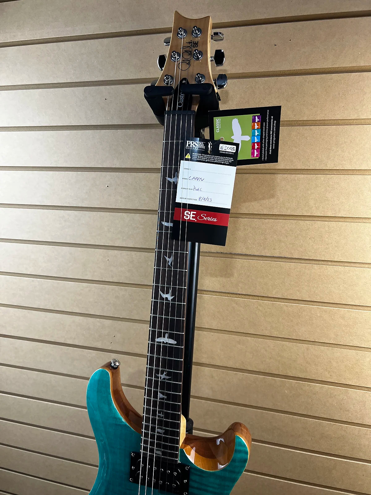 SE Custom 24 Electric Guitar - Turquoise #479