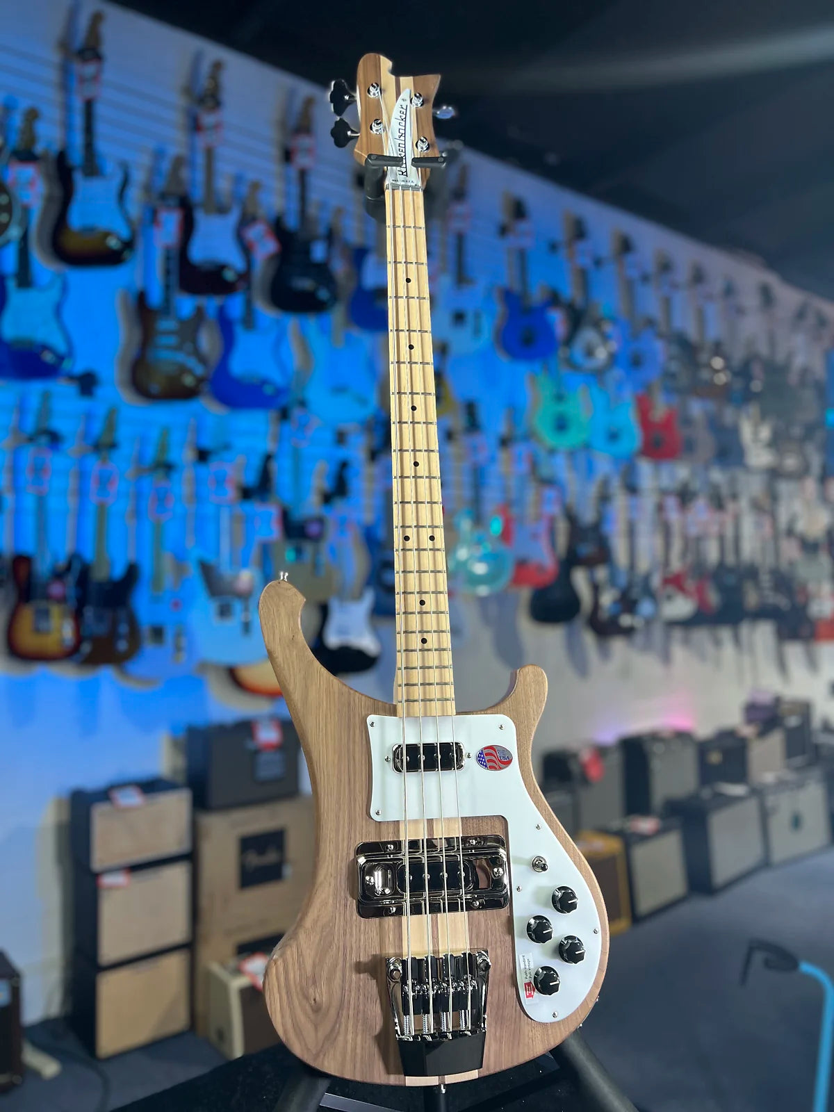 New 2025 Rickenbacker 4003S Walnut Bass w/ OHSCase 4003SW 763