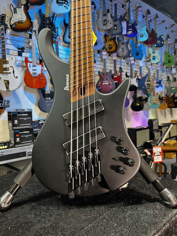 Ibanez Bass Workshop EHB1005MS Bass Guitar - Black Flat Auth Deal! 818 Get Plek’d