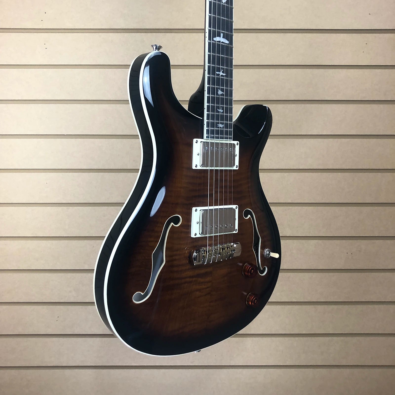 SE Hollowbody II Electric Guitar - Black Gold Burst #216