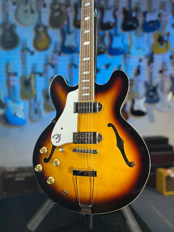 Epiphone Casio Hollowbody Left-Handed 2025 - Vintage Sunburst with Gig Bag, Get Plek'd Free! 856