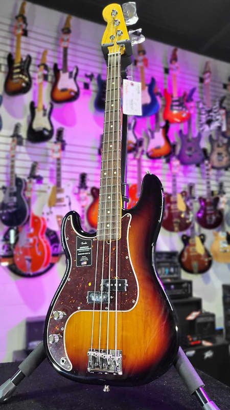 Fender American Professional II Precision Bass LEFTY 3-Tone Sunburst Rosewood | OHSC + Free Ship 173