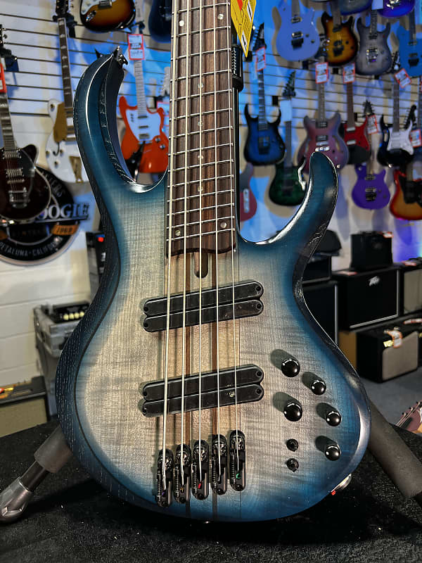 Ibanez BTB Bass Workshop Multi-scale 5-string Electric Bass - Cosmic Blue Starburst Low-gloss 305 GET PLEK'D