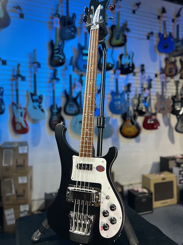 New 2024 Rickenbacker 4003SMBL Matte Black4-String Bass 4003S w/ RIC Case, Ath Dlr, 770