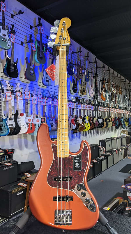 Fender Player Plus Active Jazz Bass - Aged Candy Apple Red with Maple Fingerboard *FREE PLEK WITH PURCHASE*! 231