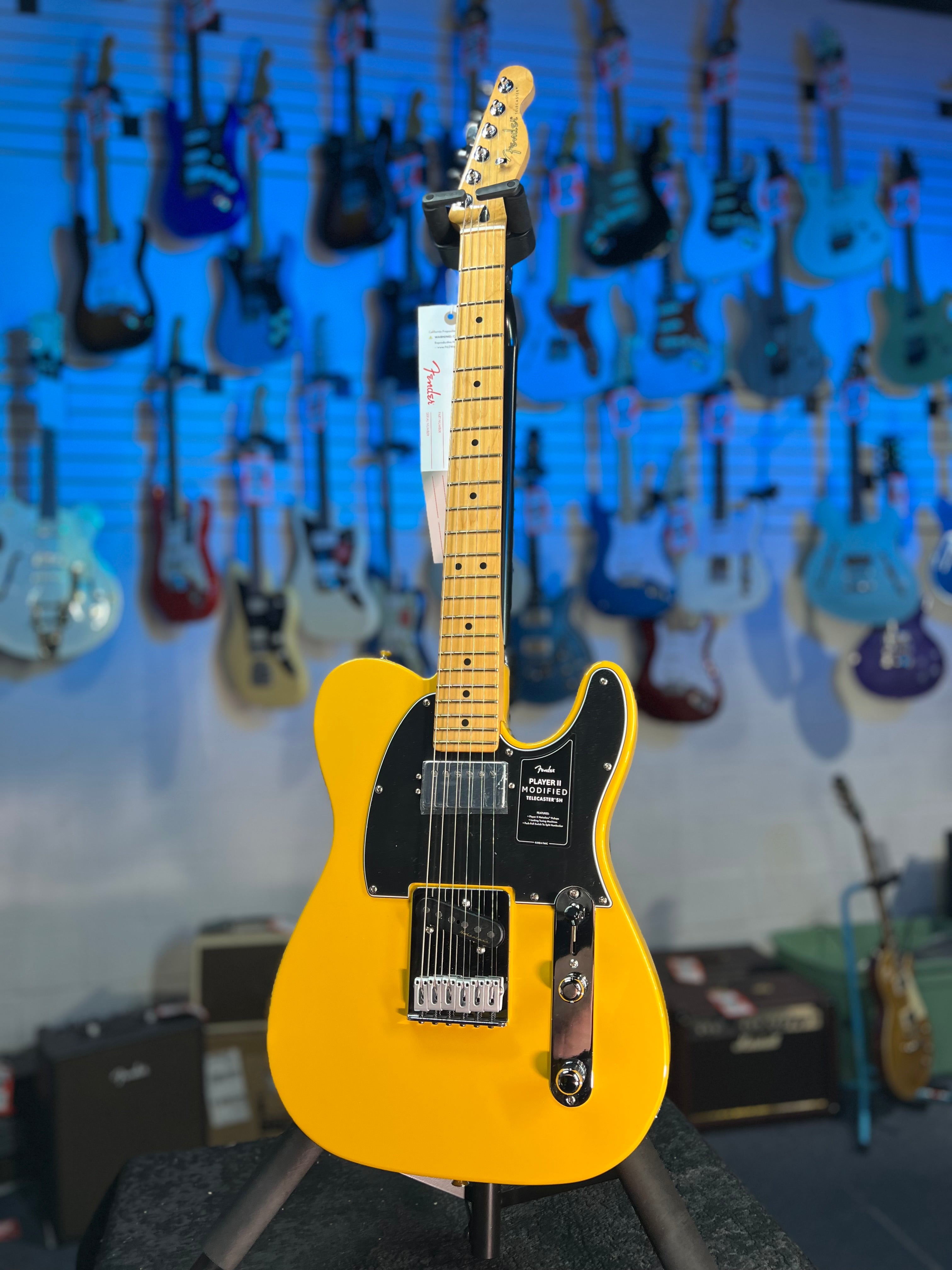 Fender Player II Modified Telecaster SH 2025 - Sunshine Yellow, with Fender Gig Bag, Free Plek and Setup, 482