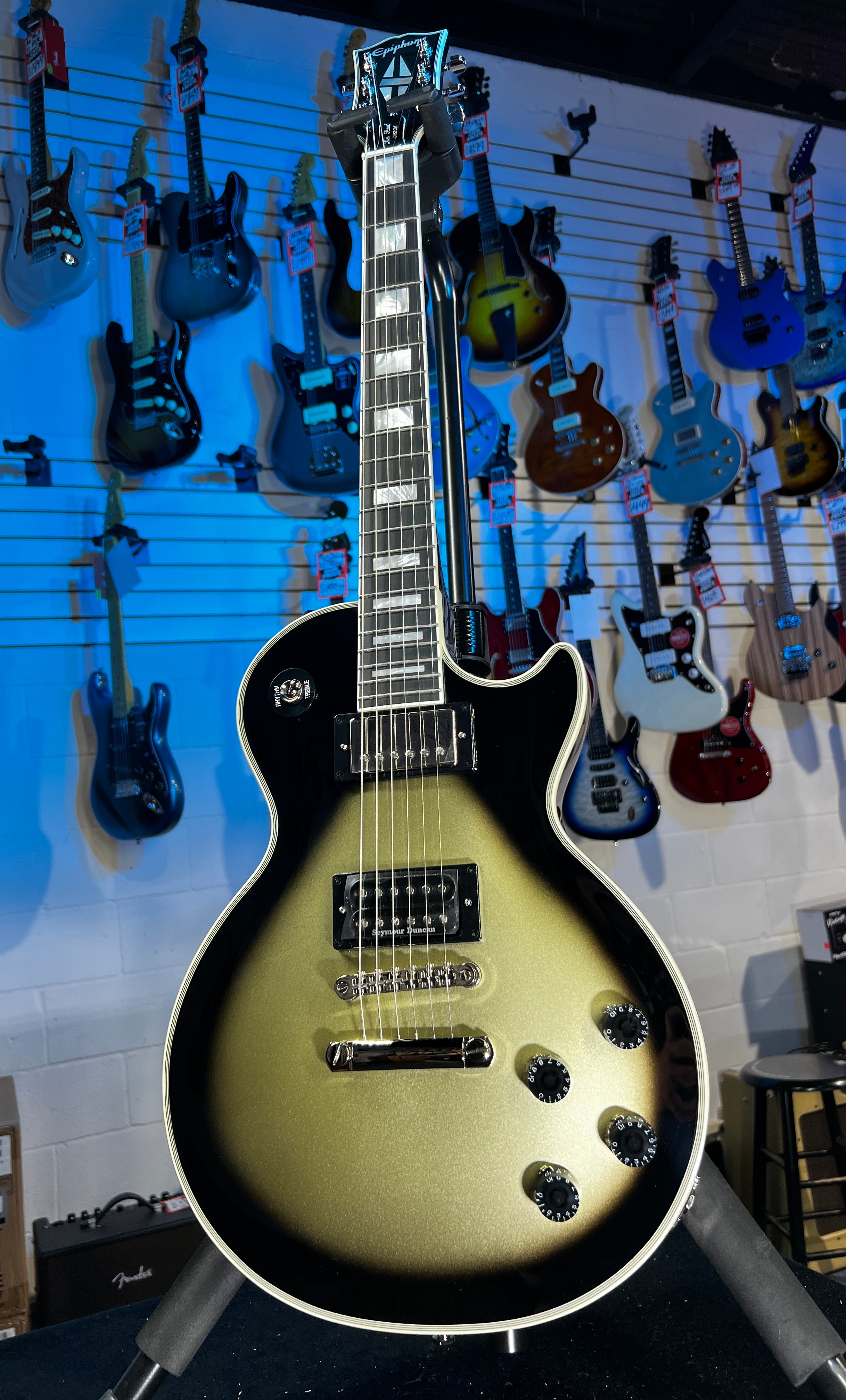 Epiphone Adam Jones 1979 Les Paul Custom Electric Guitar - Antique Silverburst GET PLEK'D! 137 GET PLEK’D!