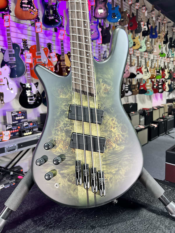 Spector NS Dimension 4 Bass Guitar - Haunted Moss Matte Left Handed *FREE PLEK WITH PURCHASE*! 992