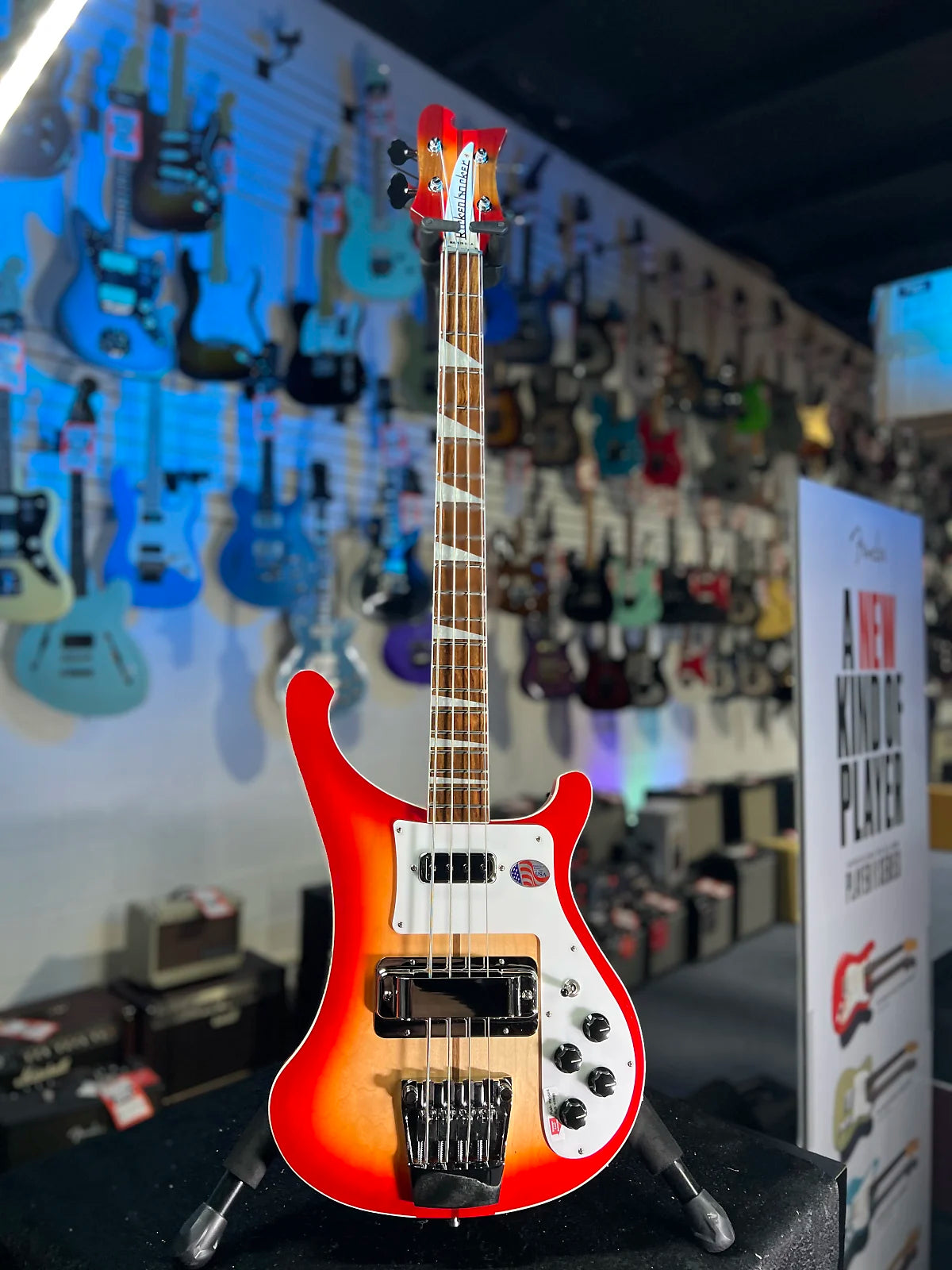 NEW 2024 Rickenbacker 4003FG Jetglo 4-String Bass 4003 | OHSCase 695 Auth Dealer