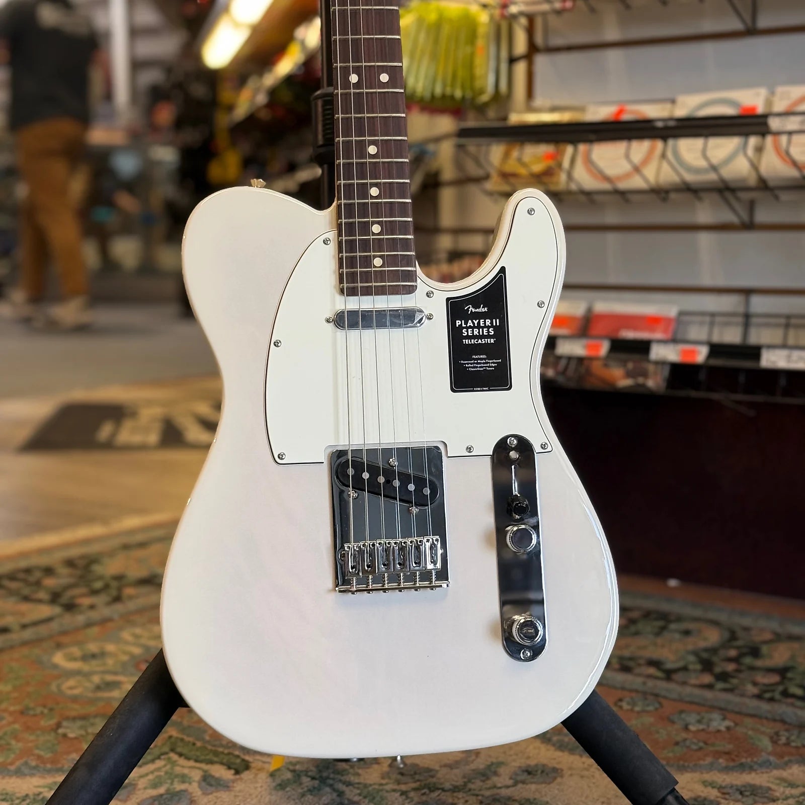 Player II Telecaster Electric Guitar, White Blonde W/ Slab Rosewood Fretboard #214