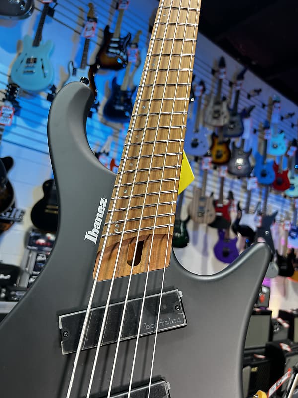 Ibanez Bass Workshop EHB1005MS Bass Guitar - Black Flat GET PLEK'D! 357