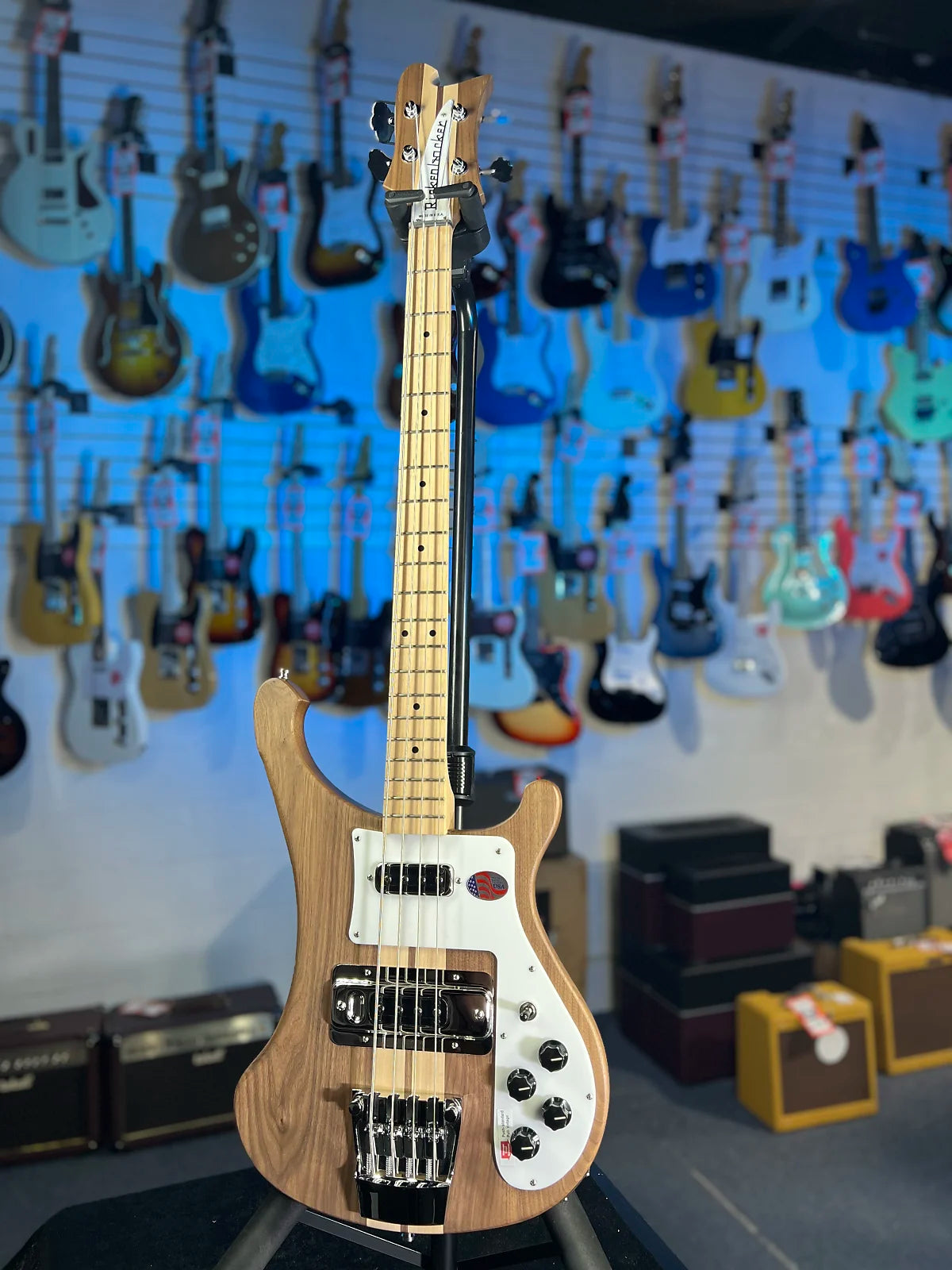 New 2025 Rickenbacker 4003S Walnut Bass w/ OHSCase 4003SW 763