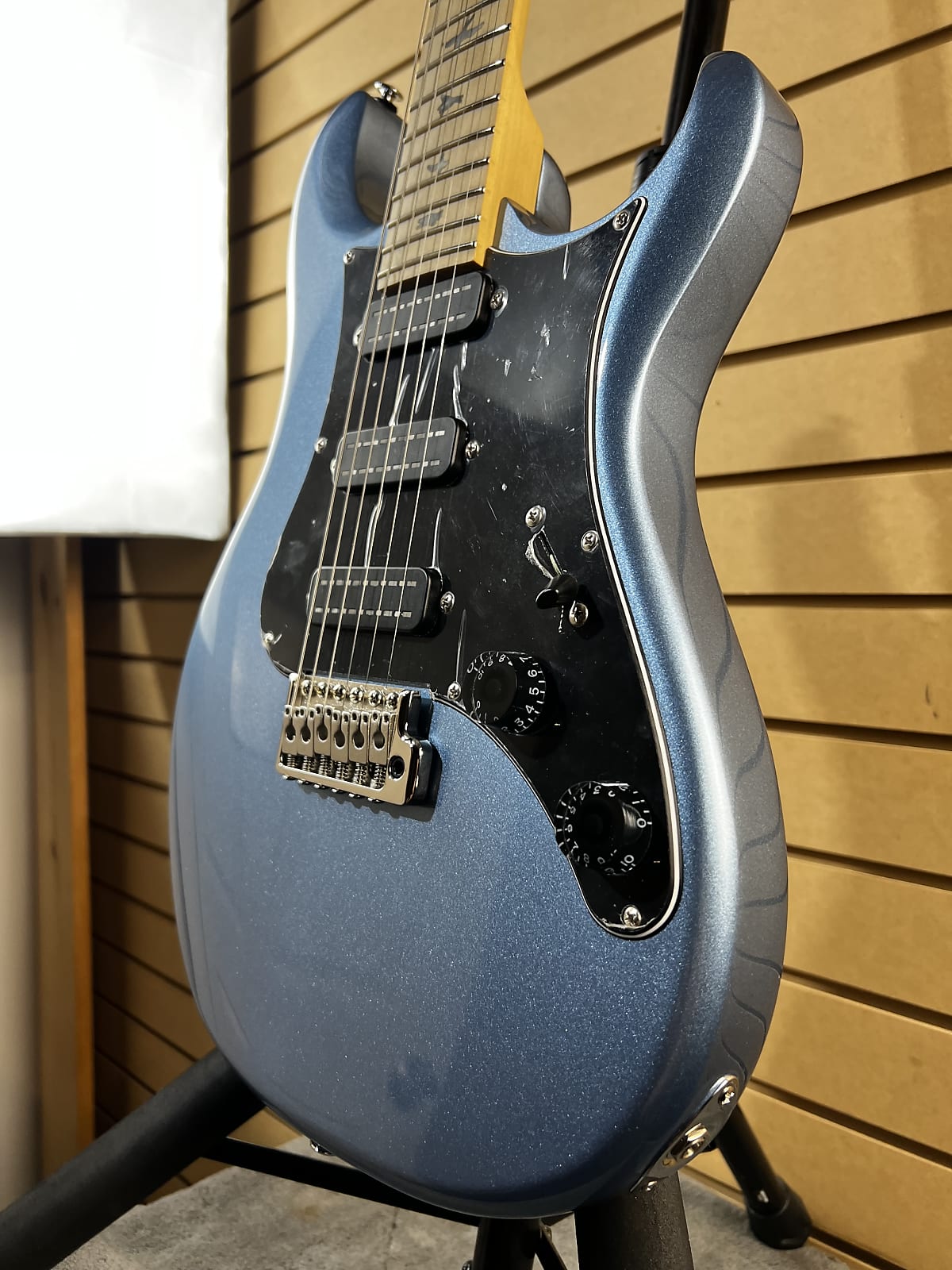 SE NF 3 Electric Guitar - Ice Blue Metallic with Maple Fingerboard #293