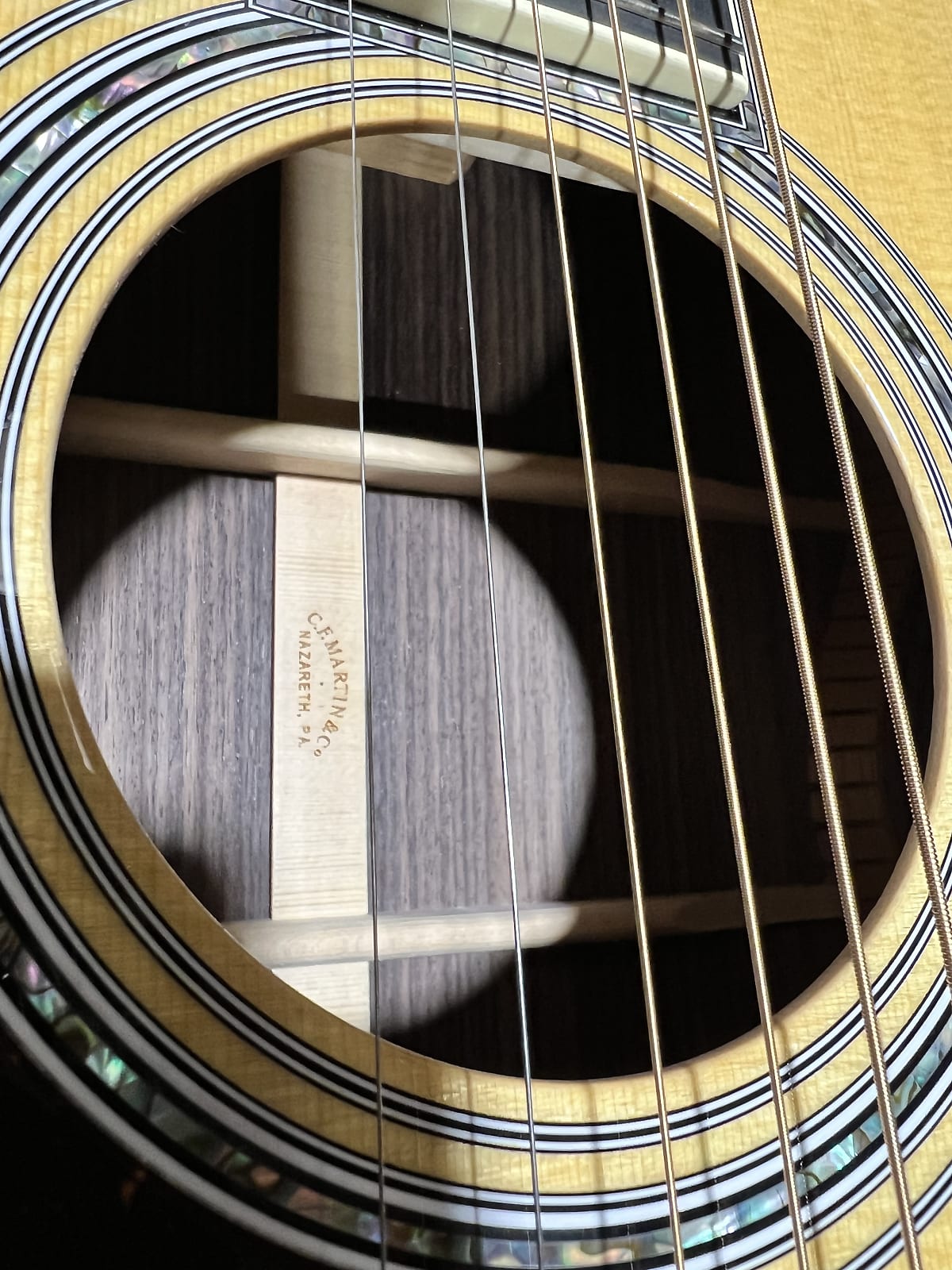 Martin OM-45 Left-Handed Standard Series Acoustic Guitar OM45L - Natural with Aging Toner, Get Plek'd Free 987