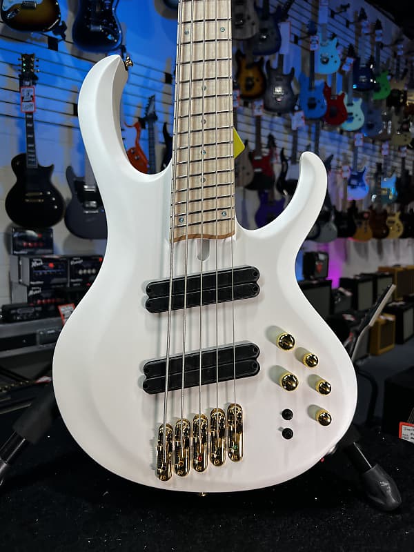 Ibanez BTB Bass Workshop Multi-scale 5-string Electric Bass - Pearl White Matte GET PLEK'D! 662