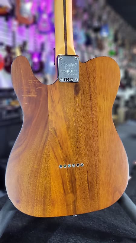 Squier 40th Anniversary Telecaster Electric Guitar, Vintage Edition - Satin Mocha Maple! 544 GET PLEK’D!