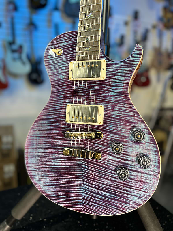 2024 PRS Wood Library McCarty Singlecut 594 - Violet w/Matching Stained Maple Neck & Paisley Hardshell Case + PLEK*D #003