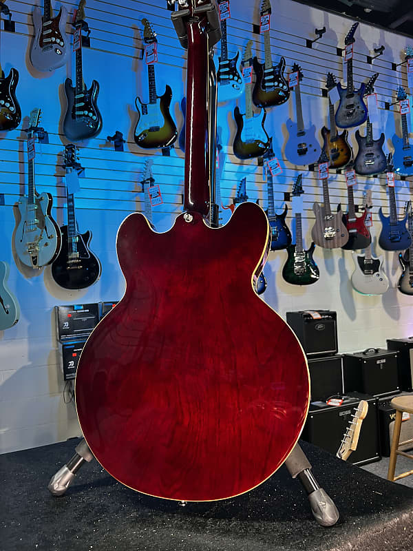 Epiphone Noel Gallagher Riviera Semi-hollow Electric Guitar - Dark Red Wine GET PLEK'D! 635