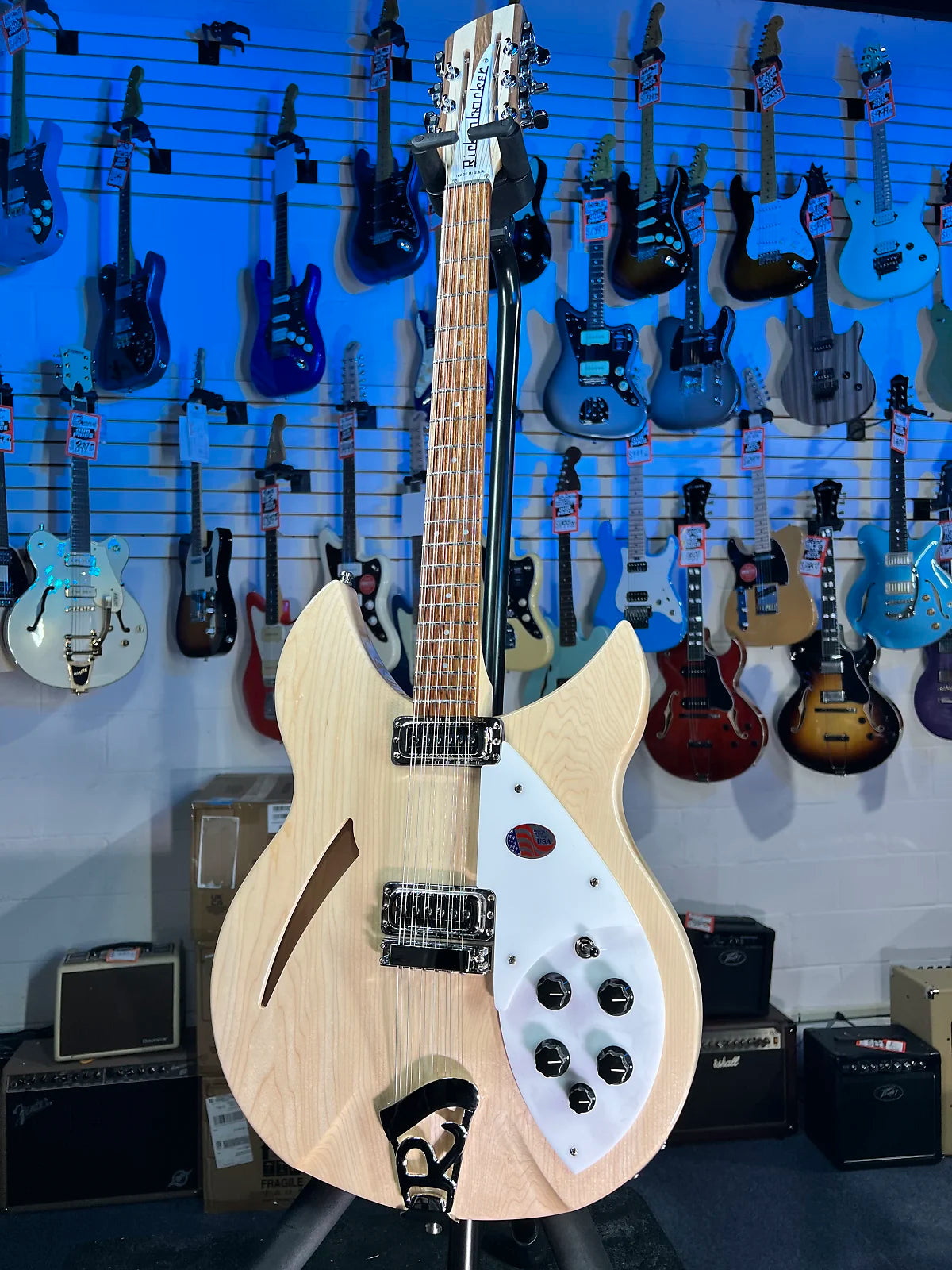 NEW Rickenbacker 330/12 Mapleglo Semi-Hollow Electric | OHSC + Free Ship, Authorized Dealer 748