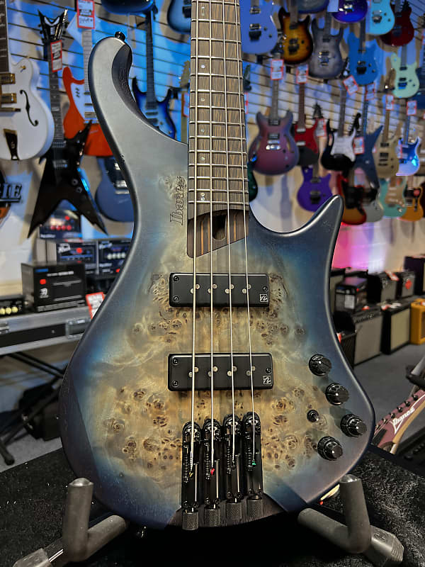 Ibanez EHB Ergonomic Headless Cosmic Blue Starburst Flat Auth Dealer Free Ship!  881 GET PLEK’D!